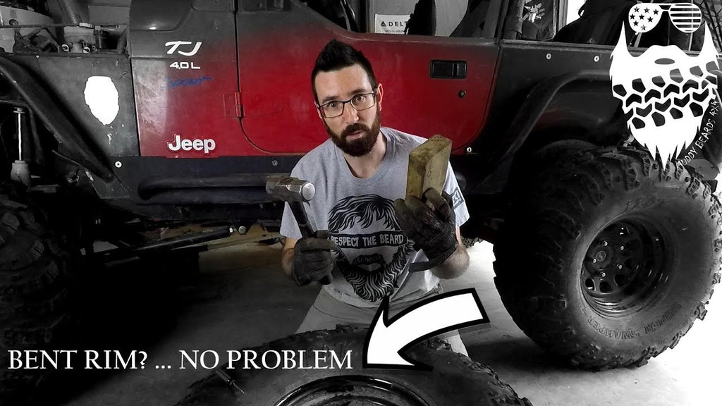 Muddy Beards 4x4 How To Fix A Bent Rim With A Hammer And A 2x4