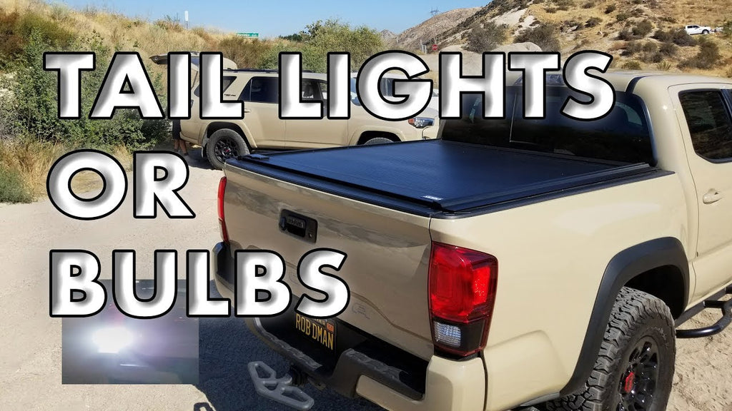 How to replace or upgrade 2016-2019 Toyota Tacoma taillight bulb (60 Second Video)
