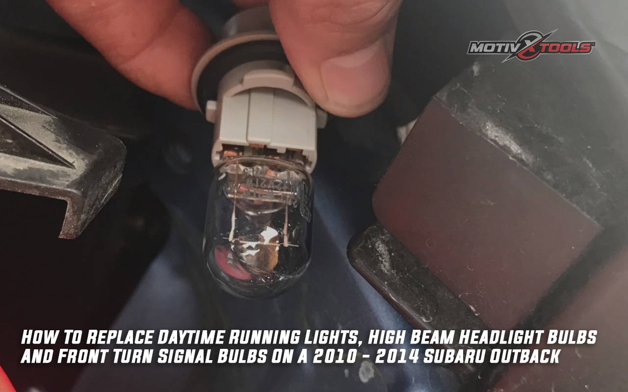 2010 - 2014 Subaru Outback Parking Lights, High Beam & Front Turn Signal Bulb Replacement