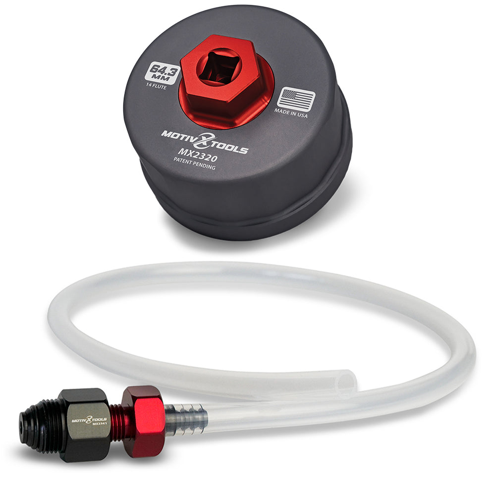 Toyota 2.0L 5.7L Oil Filter Wrench and Drain Tool Bundle Motivx Tools