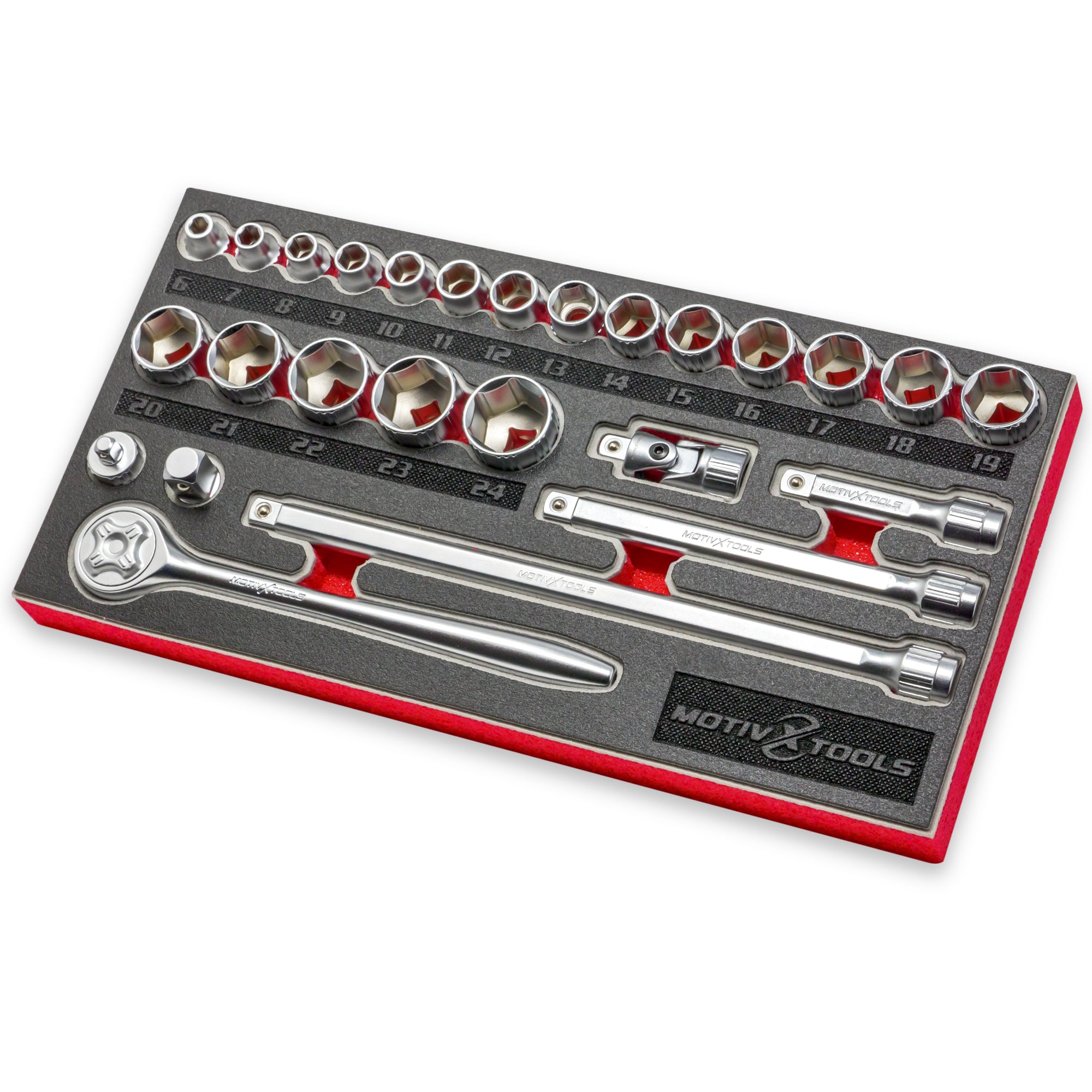 XHTT 26 Pieces 3/8 Inch Drive Socket Ratchet Wrench Set,Socket Set