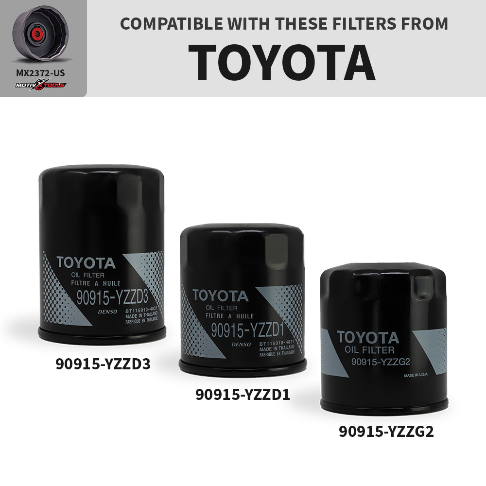 MX2372 Toyota Spin On Combo Oil Filter Wrench - Motivx Tools